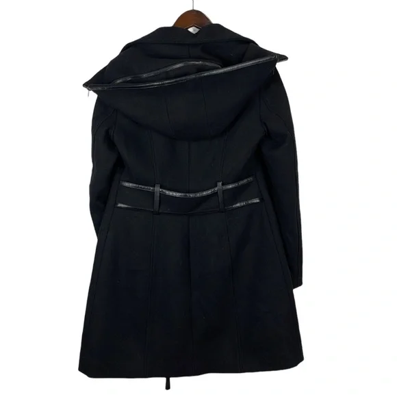 Mackage Steffy flat  black wool coat with toggle closures - Picture 4 of 14